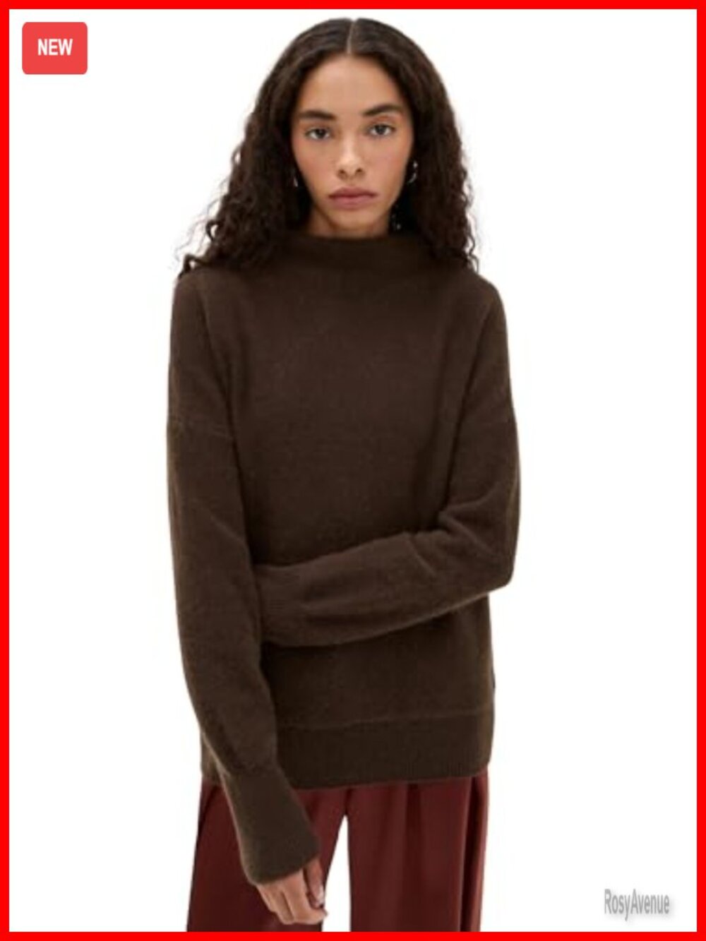 Vince Cashmere Boiled Funnel Neck Pullover Sweater